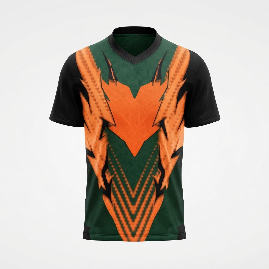 Esbort Performance Esports Jersey – Orange & Green Edition