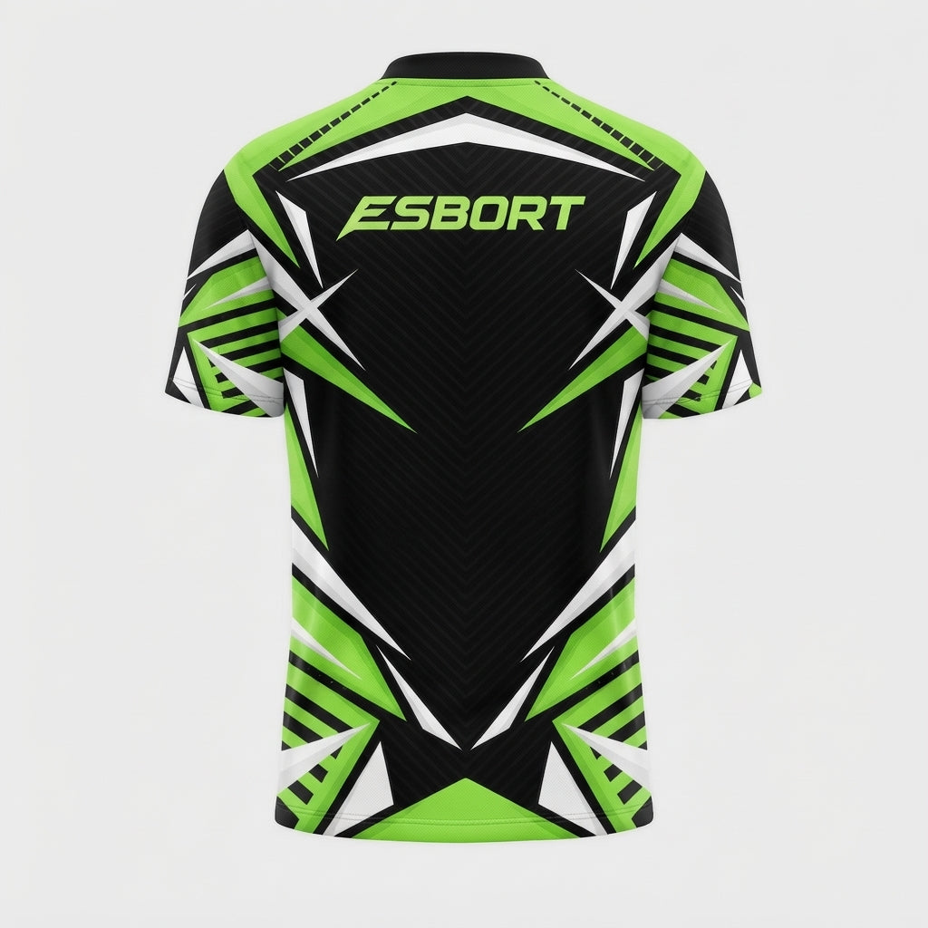 Esbort Green & Black Performance & Esports Jersey