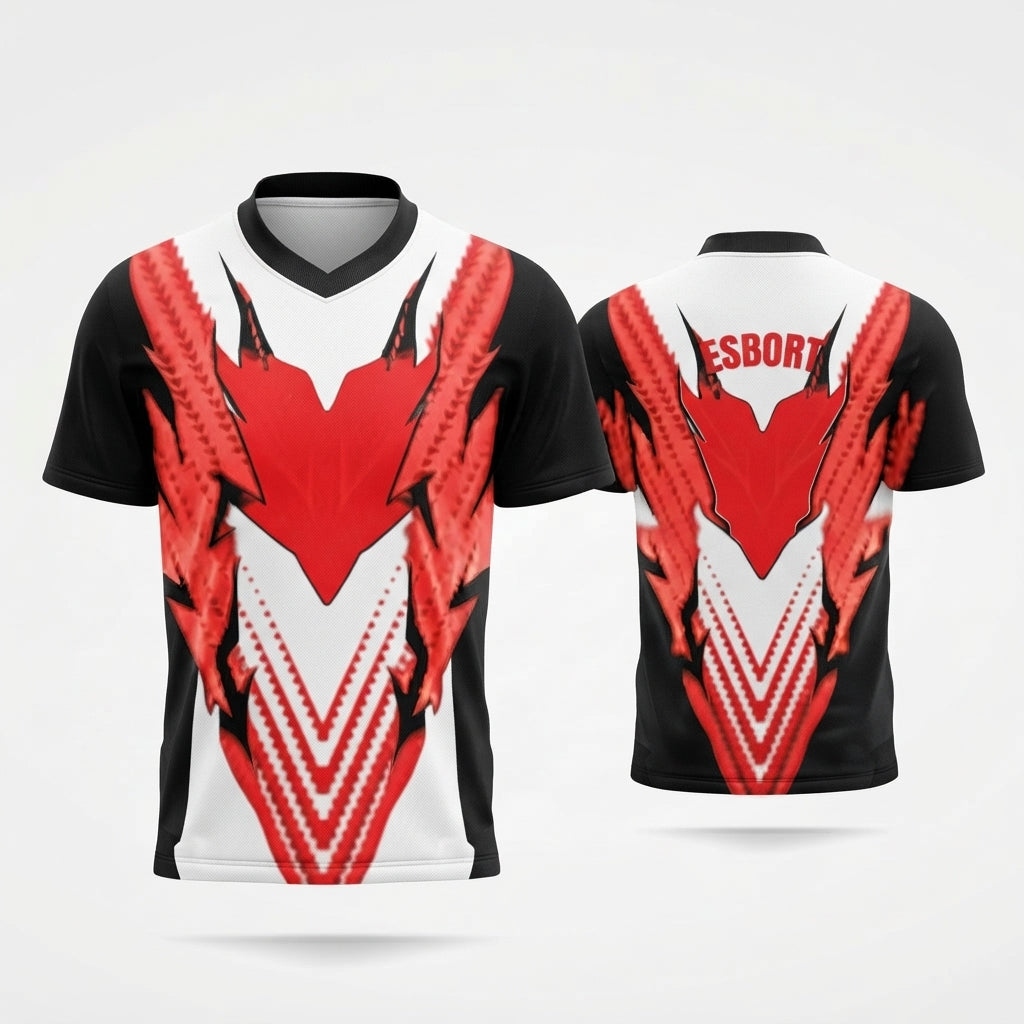 Esbort Performance Esports Jersey – Rad & White Edition