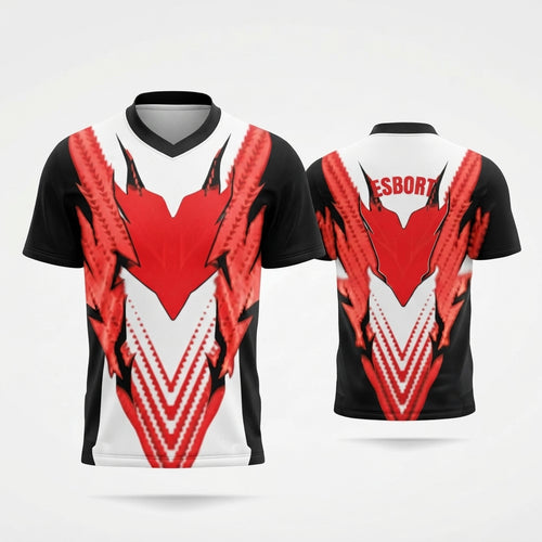 Esbort Performance Esports Jersey – Rad & White Edition