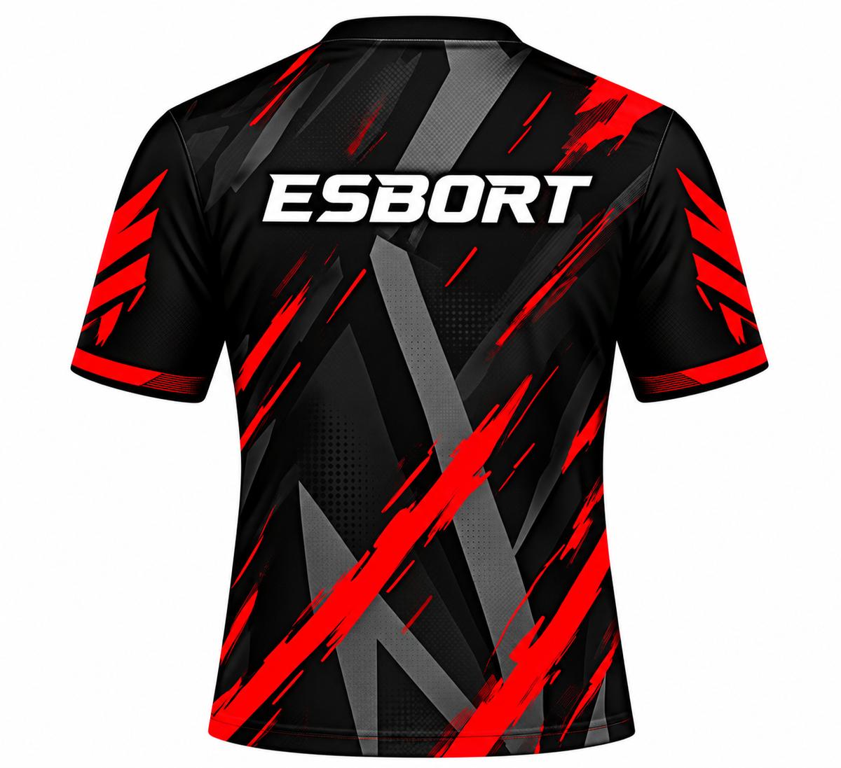 ESBORT Pro Performance Esports Jersey – Red & Black Striker Edition