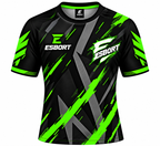 ESBORT Pro Performance Esports Jersey – Green & Black Striker Edition