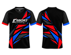 ESBORT Esports Pro Performance Jersey – Red, Blue & Black Apex Edition