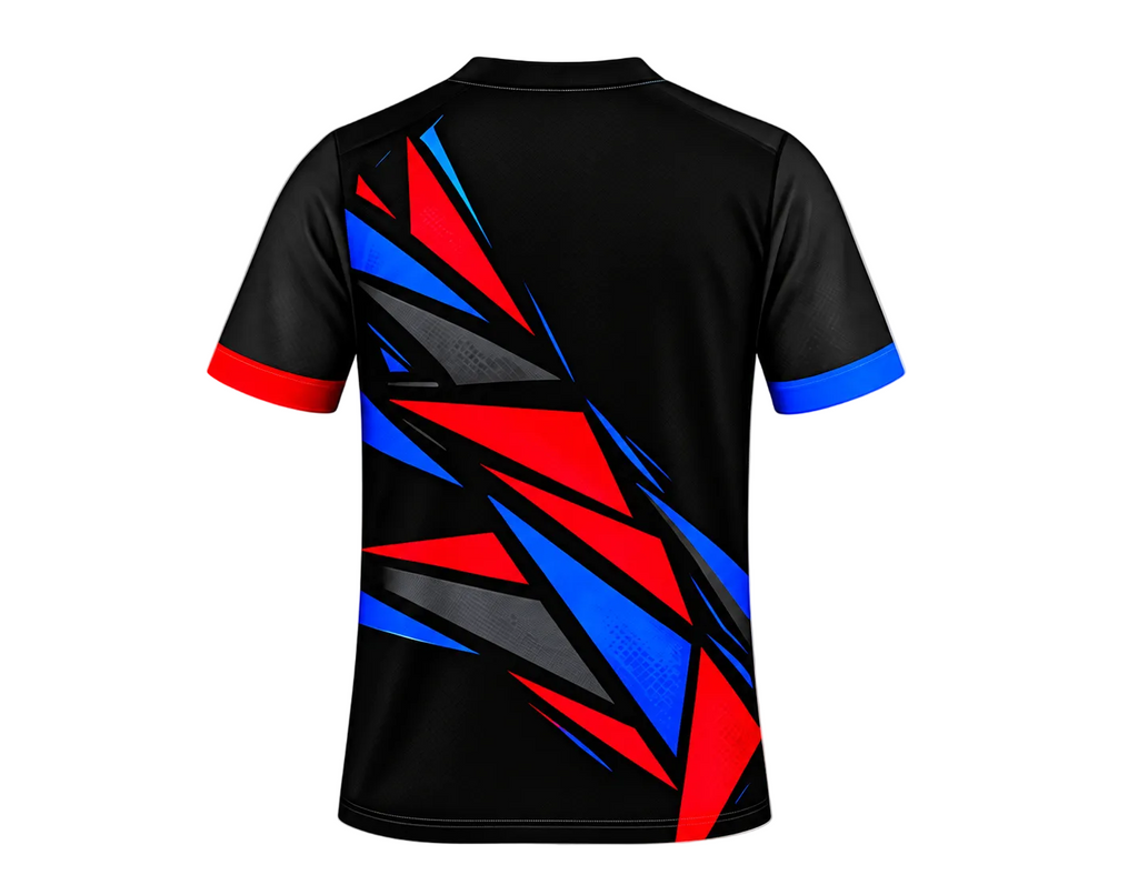 ESBORT Esports Pro Performance Jersey – Red, Blue & Black Apex Edition