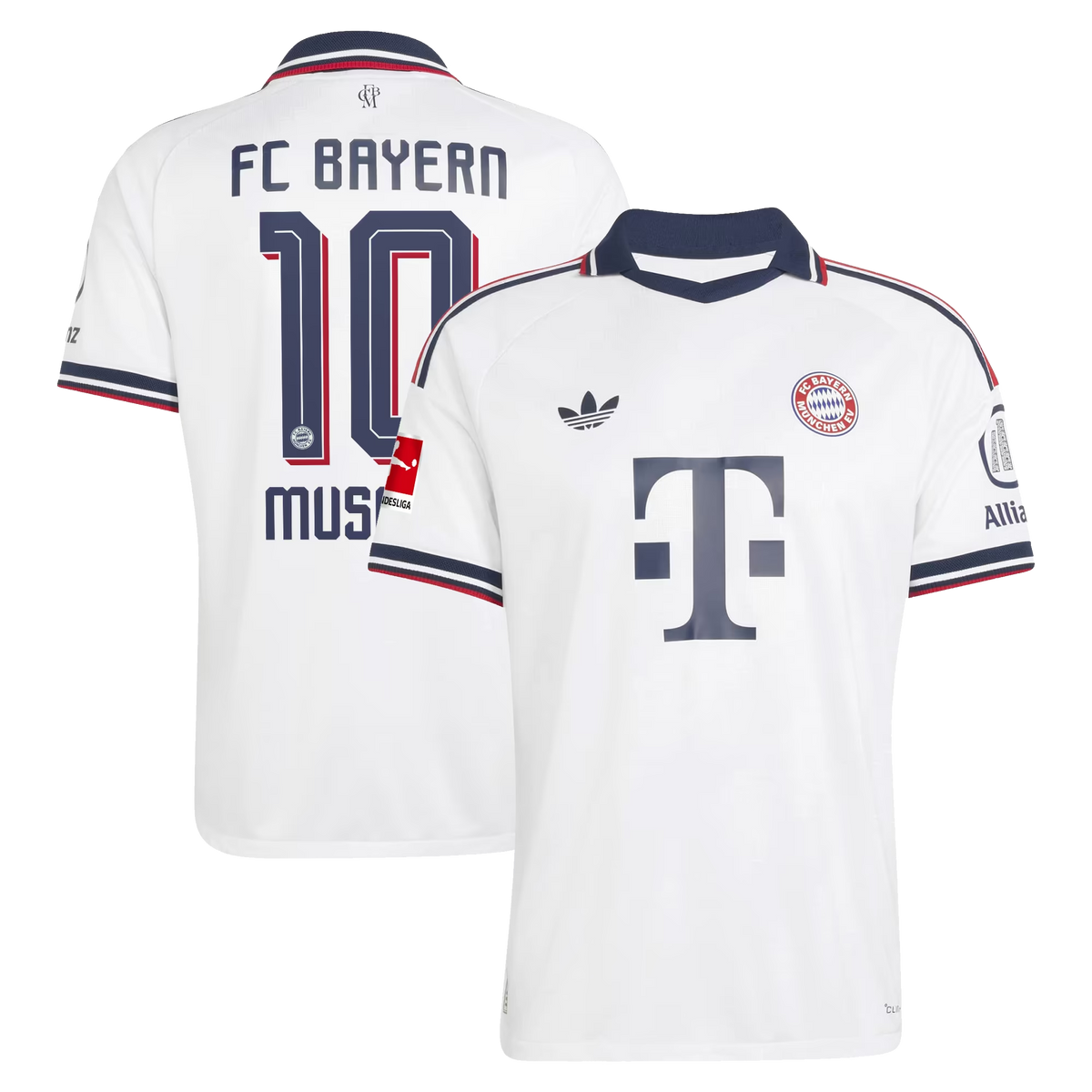 Jamal Musiala Bayern Munich 2026/27 Away On-Field Jersey - White