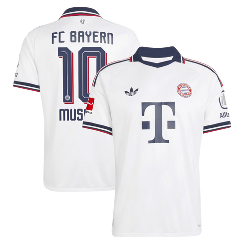 Jamal Musiala Bayern Munich 2026/27 Away On-Field Jersey - White