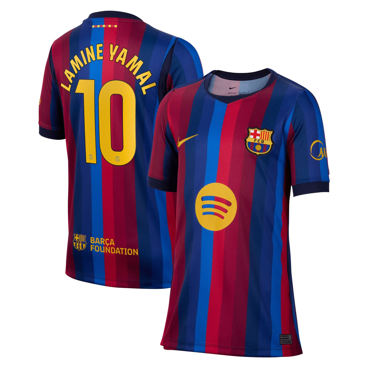 Lamine Yamal Barcelona Youth 2026/27 Home Stadium Jersey - Red