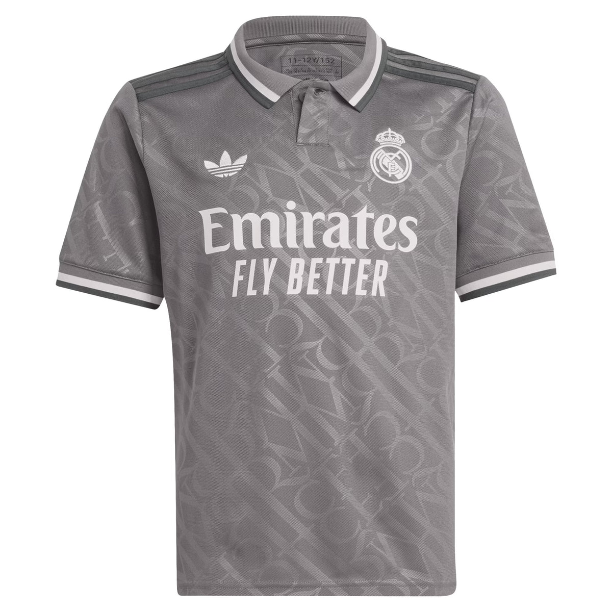 Vini Jr. Real Madrid  Originals Youth 2024/25 Third Player Jersey - Charcoal