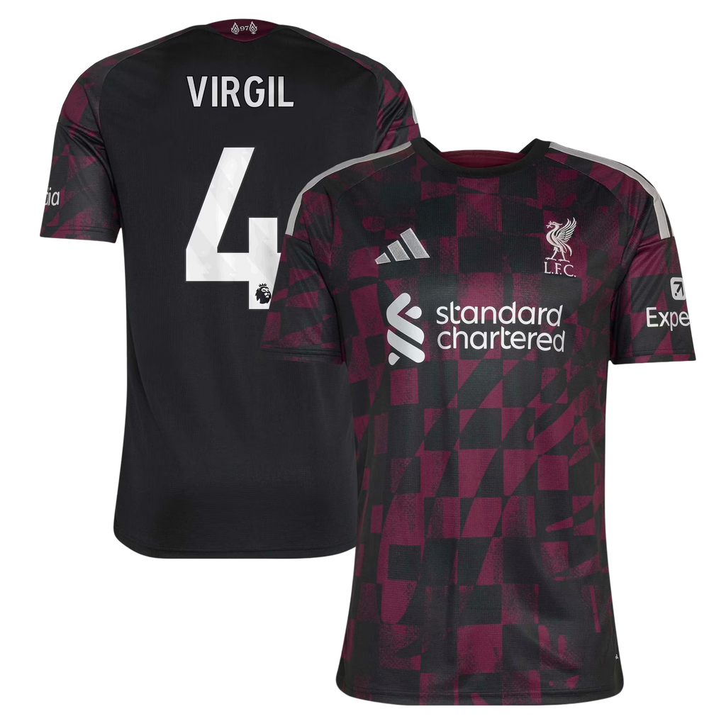 Virgil van Dijk Liverpool  2026/27 Third  Jersey - Black