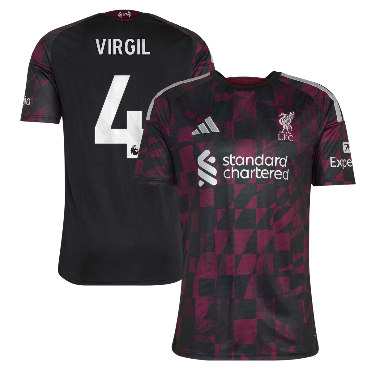 Virgil van Dijk Liverpool  2026/27 Third  Jersey - Black