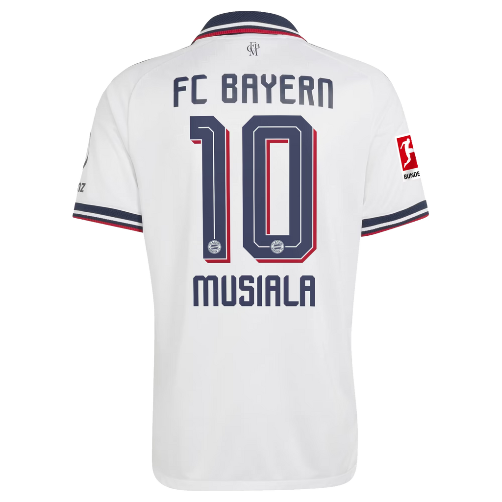 Jamal Musiala Bayern Munich 2026/27 Away On-Field Jersey - White