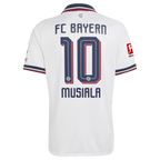 Jamal Musiala Bayern Munich 2026/27 Away On-Field Jersey - White