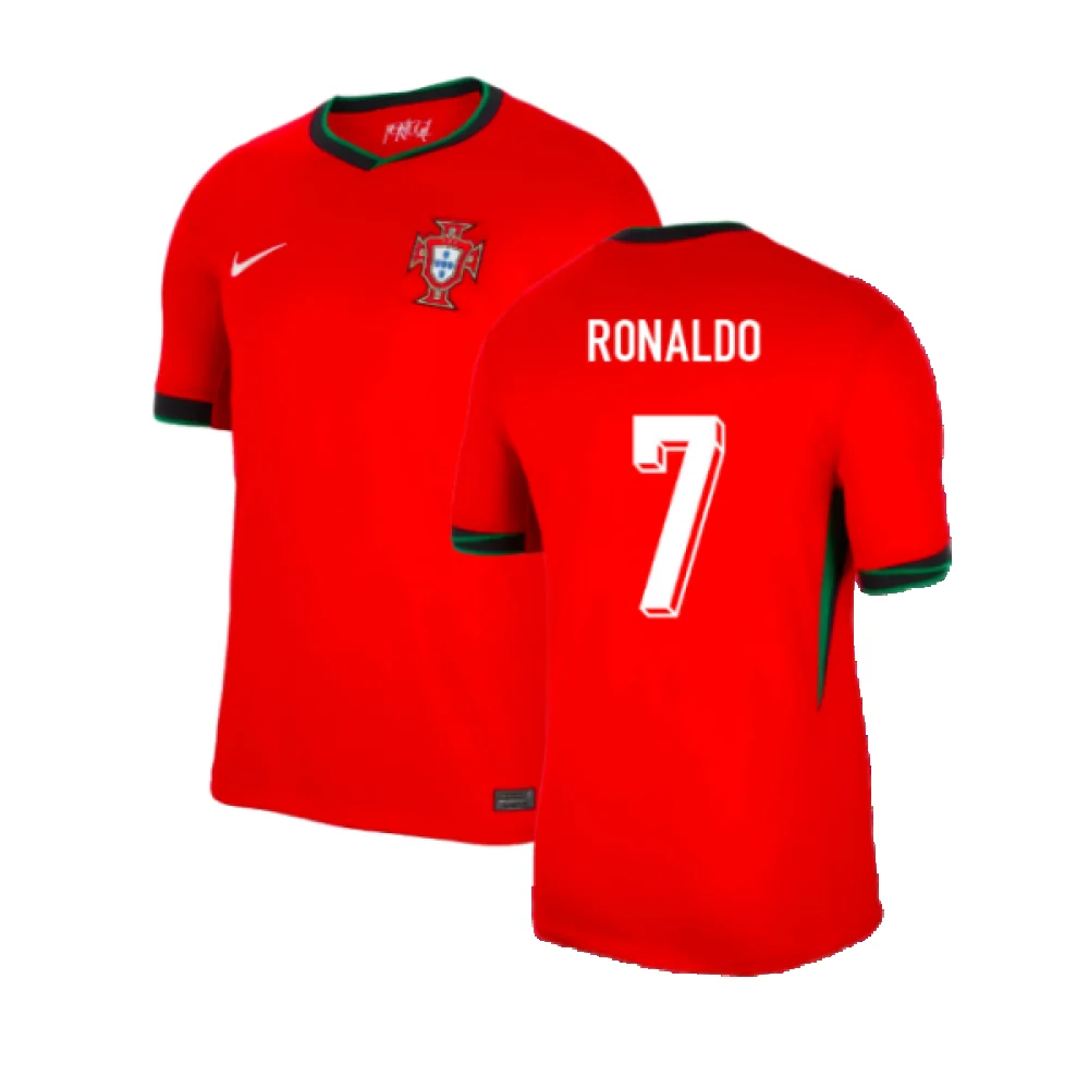 Ronaldo Portugal Home 2024-2025  Jersey - Red
