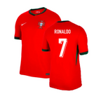 Ronaldo Portugal Home 2024-2025  Jersey - Red