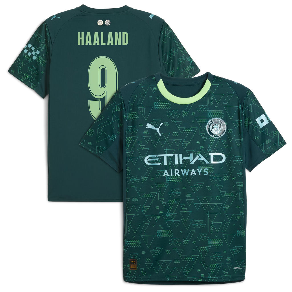 Erling Haaland Manchester 2025/26 Fourth Jersey - Green