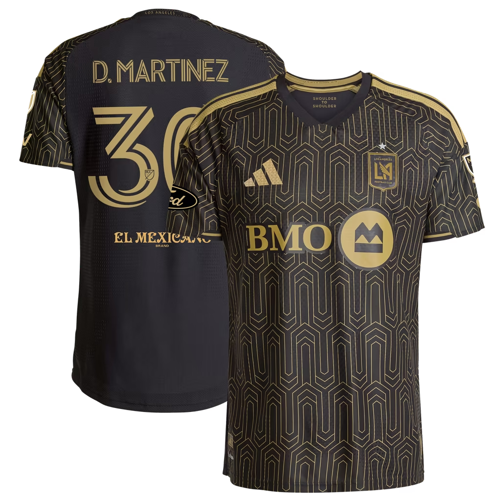 David Martínez LAFC 2026 Primary Kit On-Field Patch Jersey - Black
