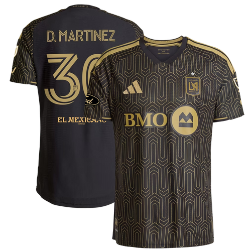 David Martínez LAFC 2026 Primary Kit On-Field Patch Jersey - Black