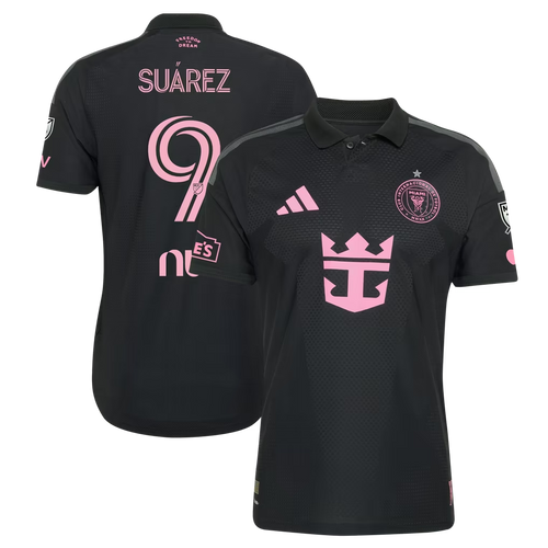 Luis Suárez Inter Miami CF 2026 Presagio On-Field  Patch Jersey - Black