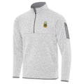 Argentina National Team Antigua Fortune Quarter-Zip Pullover Jacket - Heather Gray
