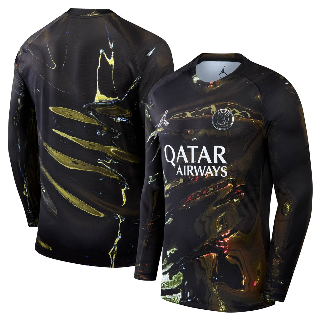 Paris Saint-Germain 2025/26 Stadium Long Sleeve Jersey - Black