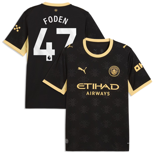 Phil Foden Manchester City 2026/27 Away Jersey - Black