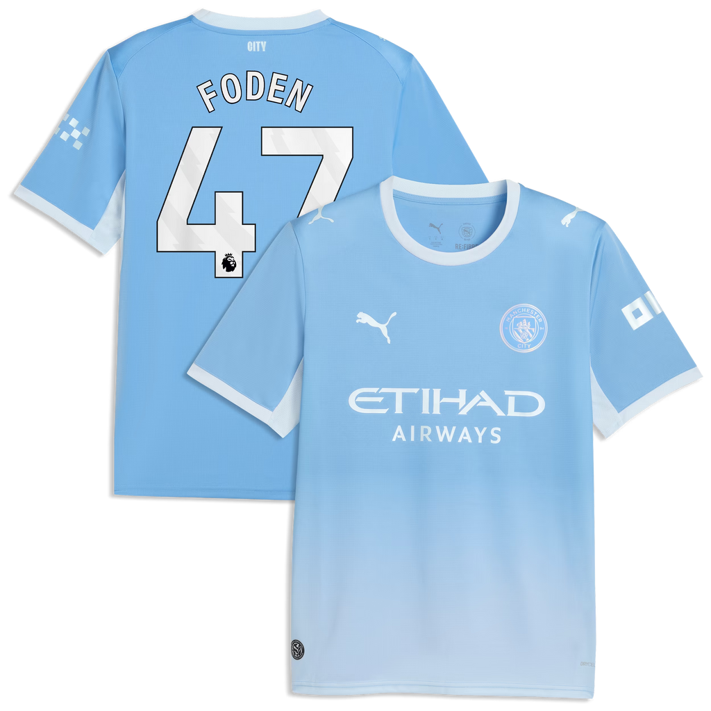 Phil Foden Manchester City 2026/27 Home  Jersey - Light Blue