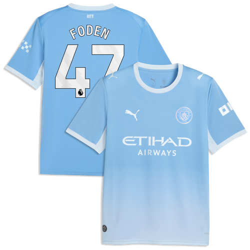 Phil Foden Manchester City 2026/27 Home  Jersey - Light Blue