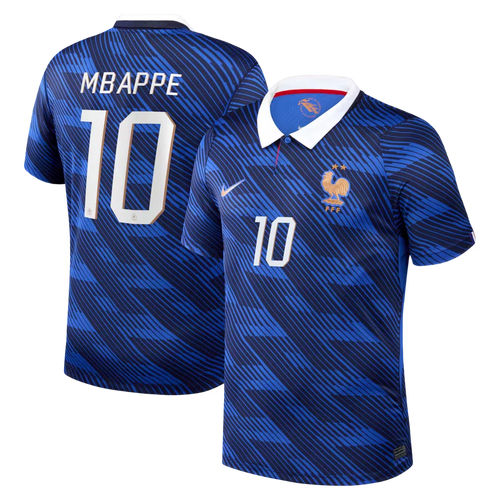 Kylian Mbappé France National Team 2026 Home Stadium  Jersey - Blue