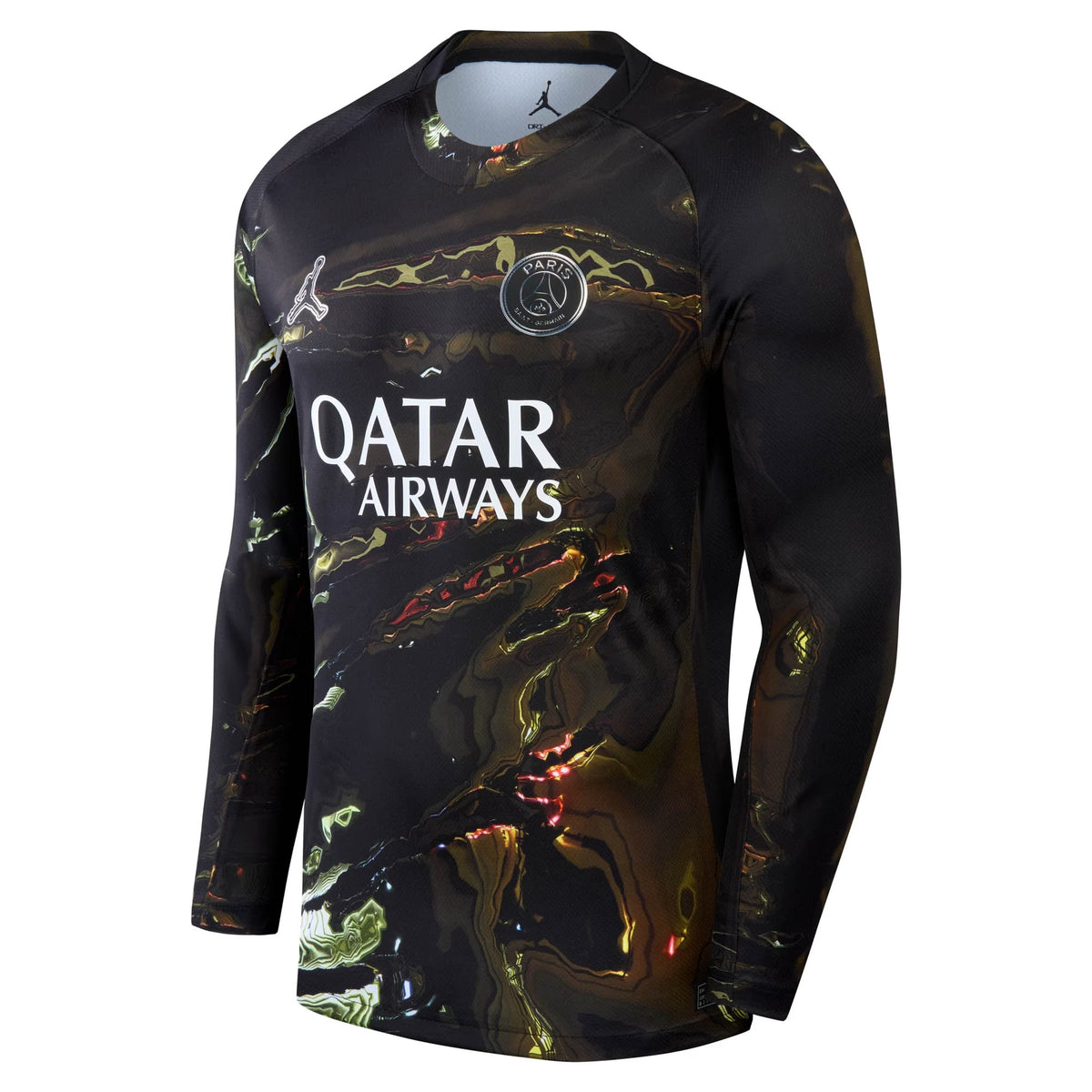 Paris Saint-Germain 2025/26 Stadium Long Sleeve Jersey - Black