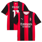 Christian Pulisic AC Milan 2026/27 Home Jersey - Black/Red