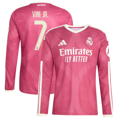 Vini Jr. Real Madrid 2026/27 Third Long Sleeve Jersey - Pink