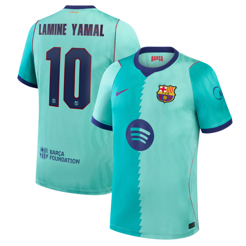 Lamine Yamal Barcelona 2026/27 Third Stadium Jersey - Turquoise