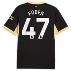 Phil Foden Manchester City 2026/27 Away Jersey - Black