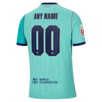 Barcelona 2026/27 Third Match Custom Jersey - Turquoise