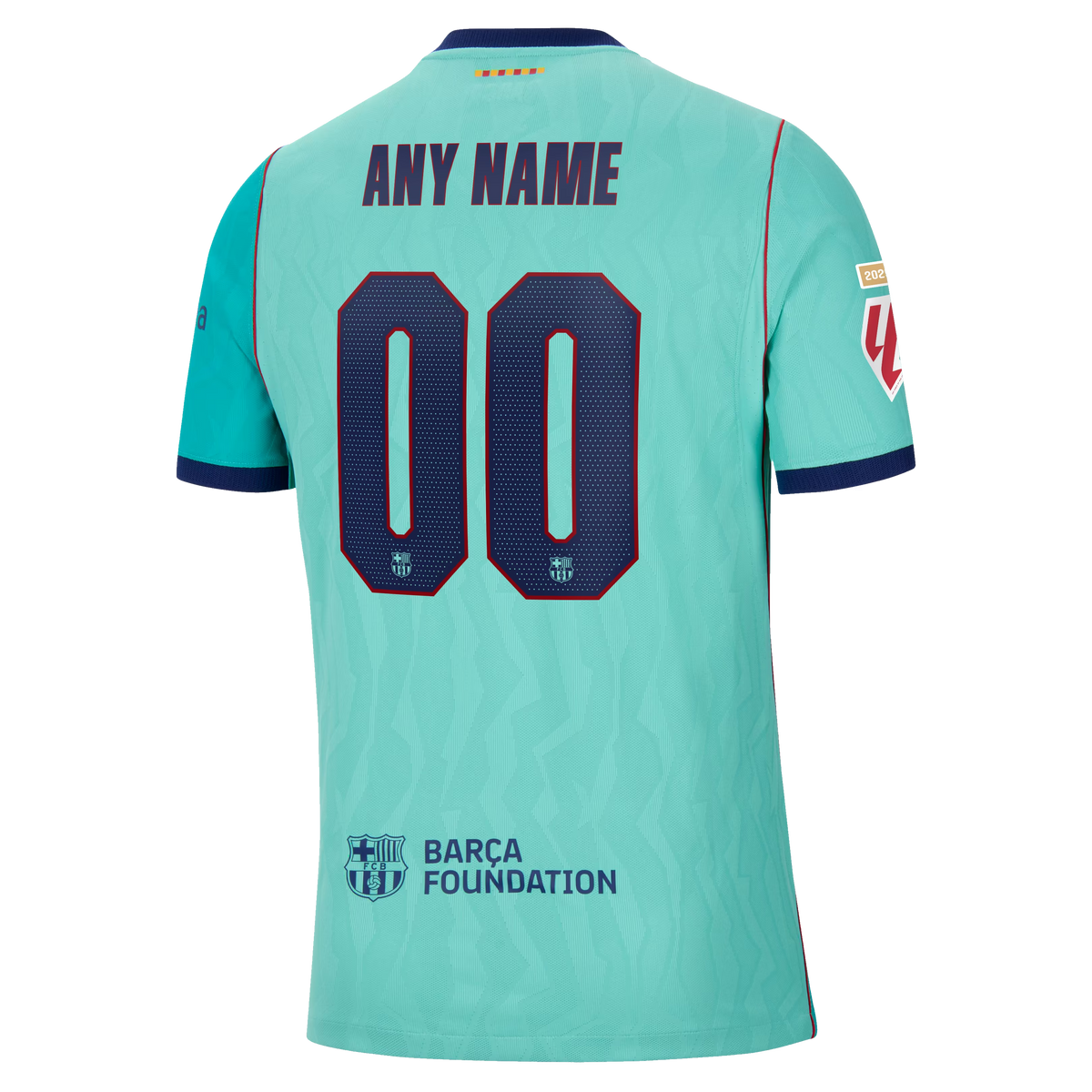 Barcelona 2026/27 Third Match Custom Jersey - Turquoise
