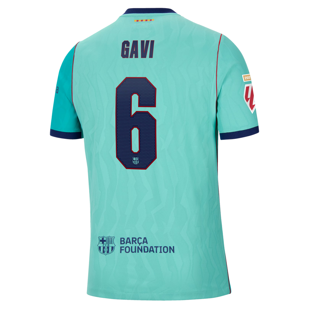 Gavi Barcelona 2026/27 Third Match Jersey - Turquoise