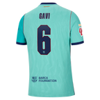 Gavi Barcelona 2026/27 Third Match Jersey - Turquoise