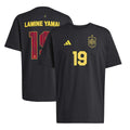 Lamine Yamal Spain National Team Name & Number T-Shirt - Black