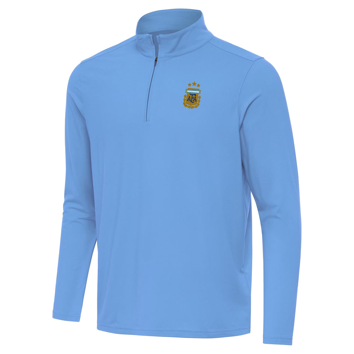 Argentina National Team Antigua Intent Quarter-Zip Pullover Top - Powder Blue