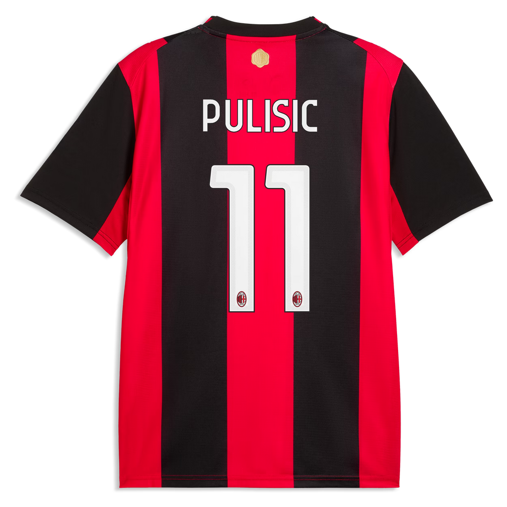 Christian Pulisic AC Milan 2026/27 Home Jersey - Black/Red