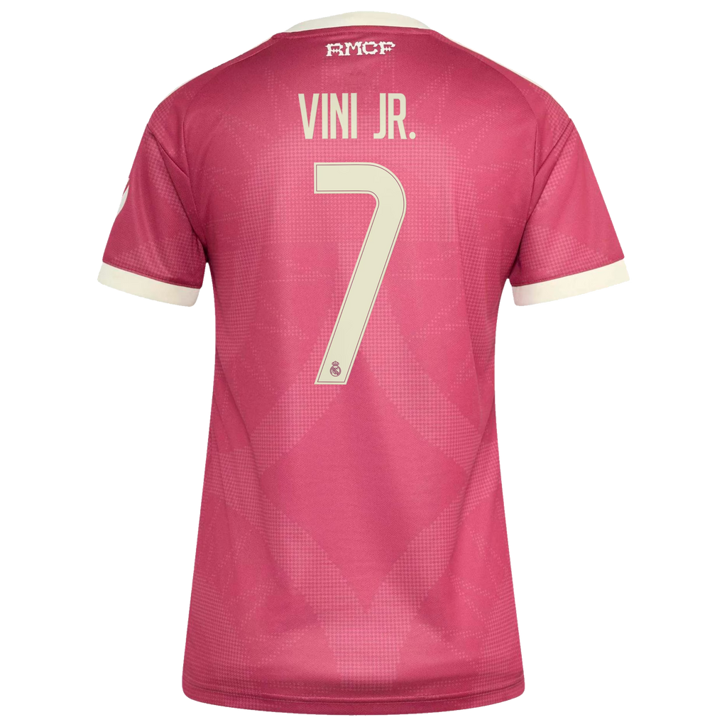 Vini Jr. Real Madrid Women's 2026/27 Third Jersey - Pink