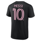 Messi Inter Miami CF Stack Name & Number T-Shirt - Black