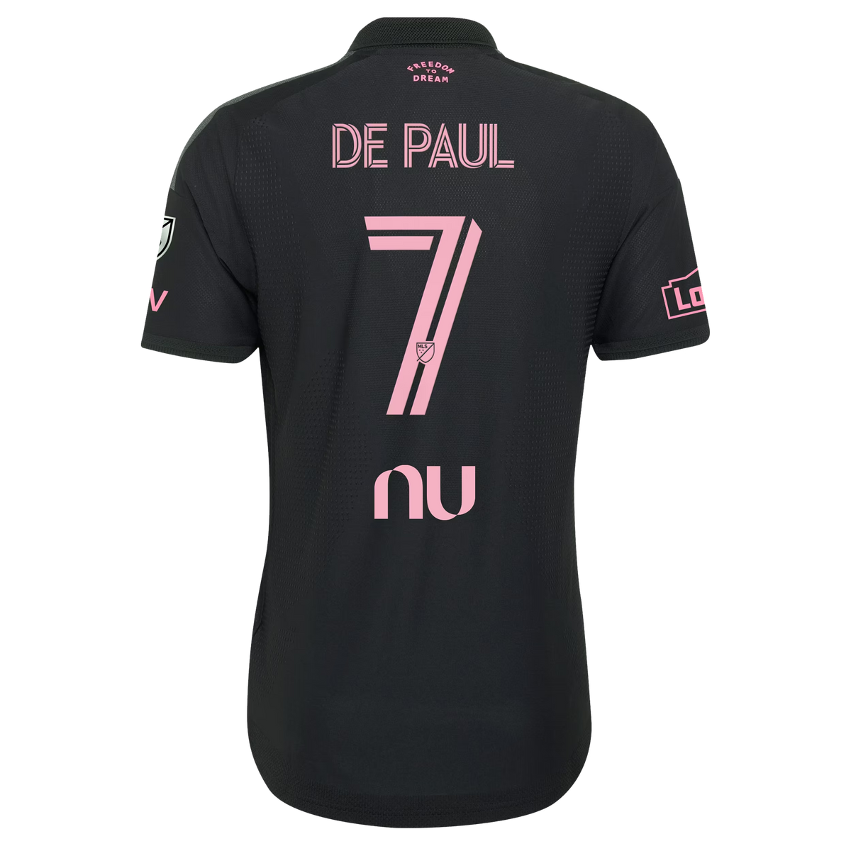 Rodrigo De Paul Inter Miami CF 2026 Presagio On-Field  Patch Jersey - Black