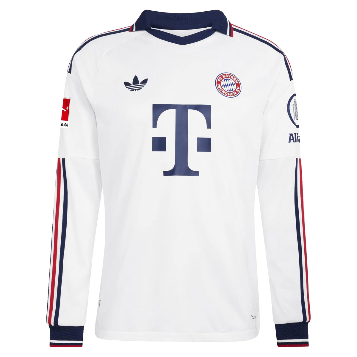 Bayern Munich 2026/27 Away On-Field Long Sleeve Patch Jersey - White