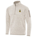 Argentina National Team Antigua Fortune Quarter-Zip Pullover Jacket - Cream