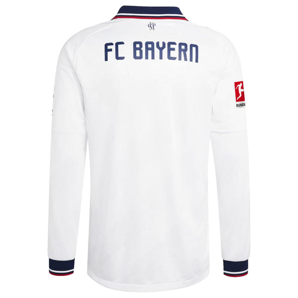 Bayern Munich 2026/27 Away On-Field Long Sleeve Patch Jersey - White