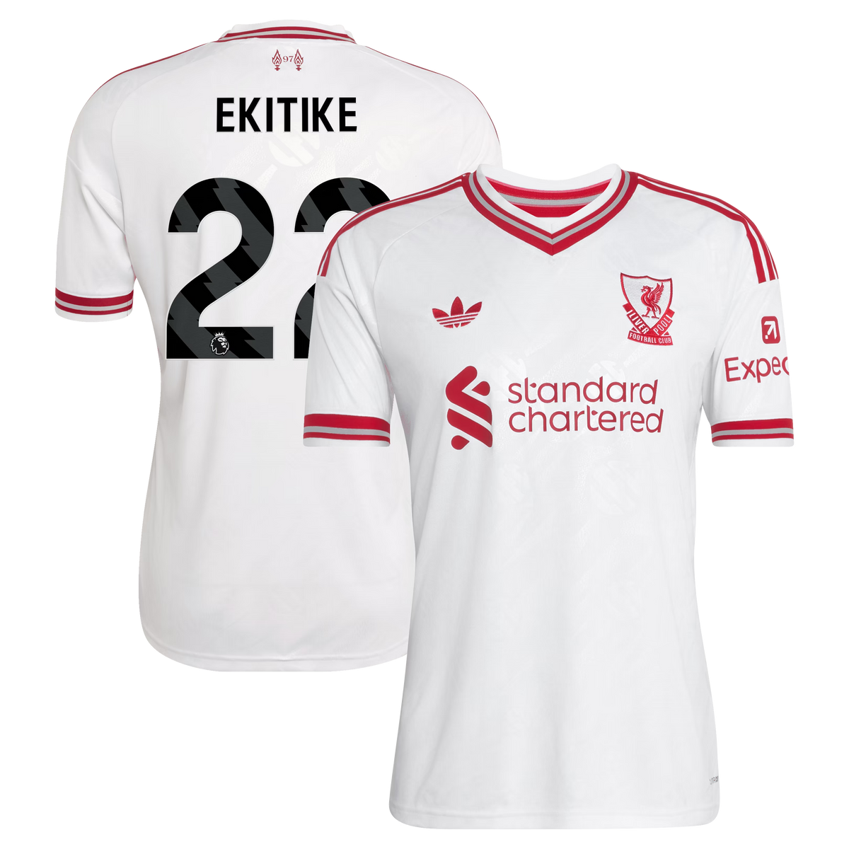 Hugo Ekitike Liverpool  2026/27 Away  Jersey - White