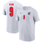 Harry Kane England National Team Name & Number T-Shirt - White