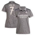 Vini Jr. Real Madrid Originals Women's 2024/25 Third  Player Jersey - Charcoal