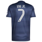 Vini Jr. Real Madrid 2025/26 Away Player Jersey - Blue